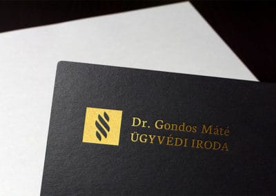 dr. Gondos Máté Ügyvédi Iroda – logótervezés