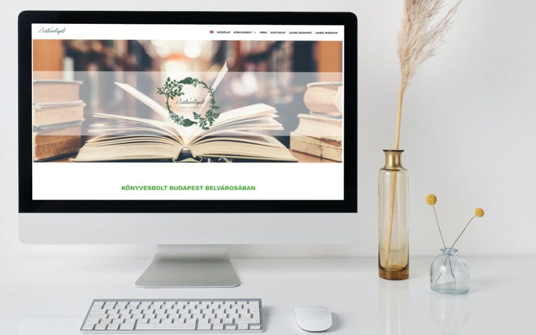 Babérliget Könyvesbolt – honlapkészítés