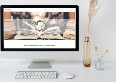 Babérliget Könyvesbolt – honlapkészítés