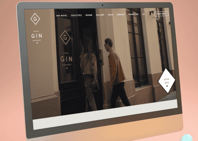 Hotel Gin – honlapkészítés
